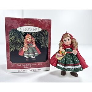 Vintage 1991 Hallmark "Little Red Riding Hood" Ornament Madame Alexander Doll #2